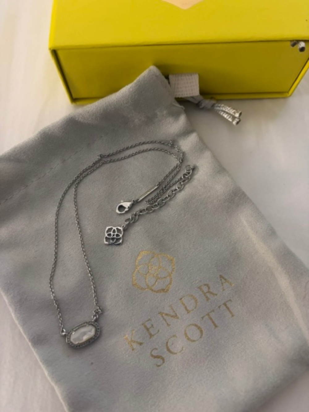 Kendra Scott Mini Elisa Silver Pendant Necklace
